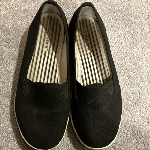 Comfortview Black Slide On Shoes - Picture 2 of 7